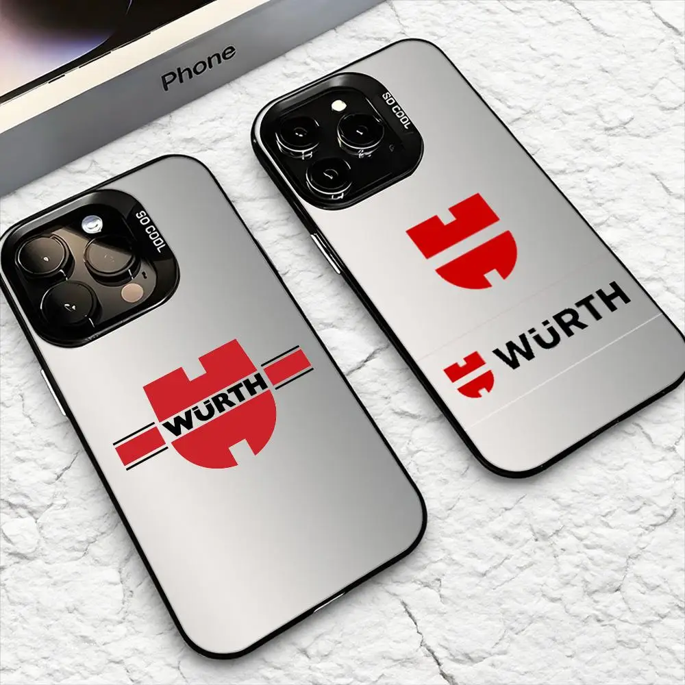 Funda de teléfono marca Wurth para iPhone 17 16 15 14 13 12 11 Pro Max Air Matte Laser Aurora Funda a prueba de golpes