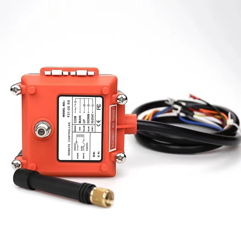 Imagem -02 - Controlador Remoto Industrial sem Fio Controle de Grua Elétrica Enrolamento do Motor Switches Sandblast Rádio Usado Ac220v380 dc 24v F212s