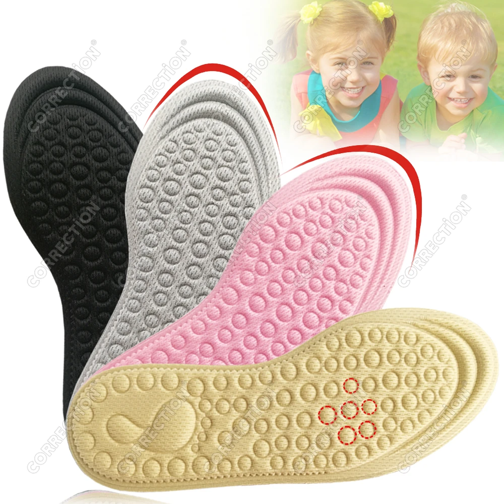 

CORRECTiON Memory Foam Children's Sport Running Insoles for Shoes Antibacterial Deodorization Sweat Absorption Insert Pads