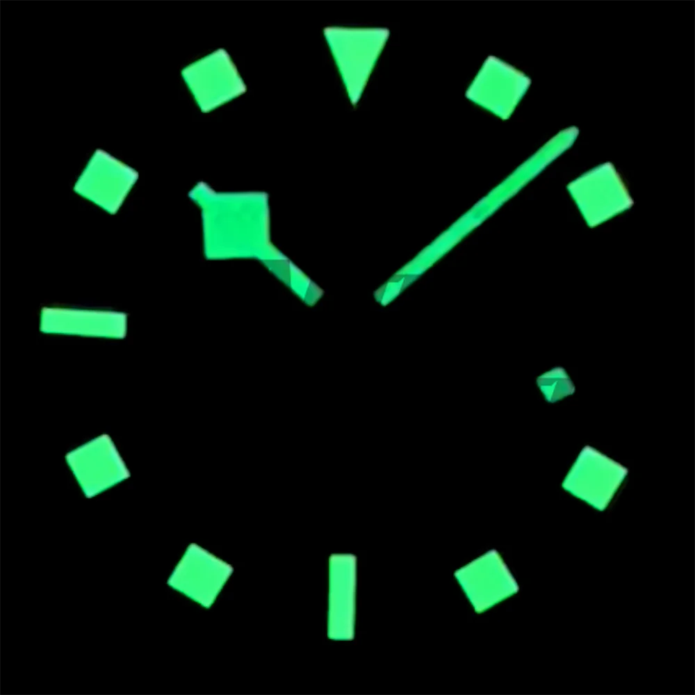 33.5mm NH35 Dial Watch Dial With Hands Set For NH35 Series Calendar Dial C3 Green Luminous Watch Parts Accessories