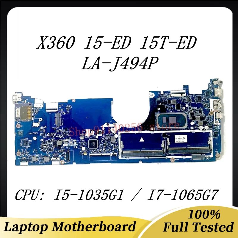 Mainboard L93868-601 L93870-601 L93872-601 For HP X360 15-ED Laptop Motherboard LA-J494P With I5-1035G1 / I7-1065G7 CPU 100%Test