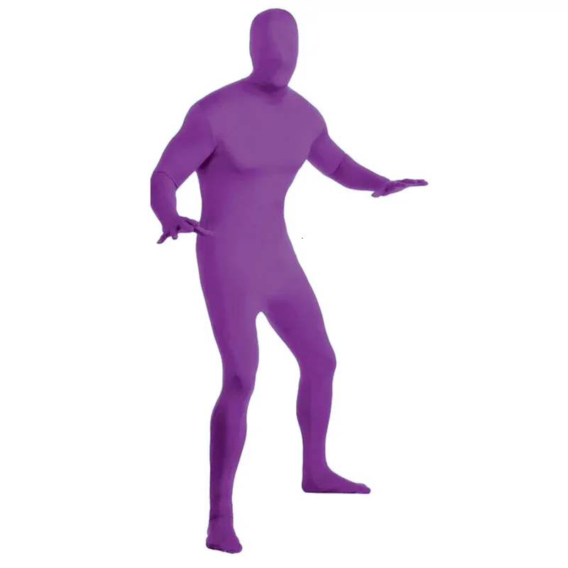 Nowość dla dorosłych dziecko tańczy całe ciało Zentai Cosplay kostiumy Spandex czarny garnitur obcisły kombinezon Halloween mężczyźni kobiety Body