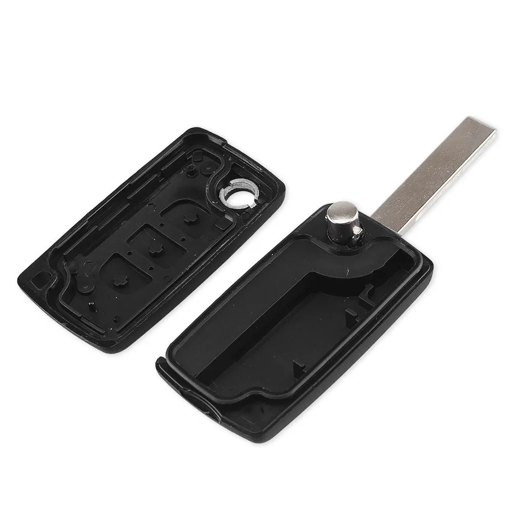 KEYYOU-funda de llave remota para peugeot, carcasa de 3 botones, CE0523, 407, 407, 307, 308