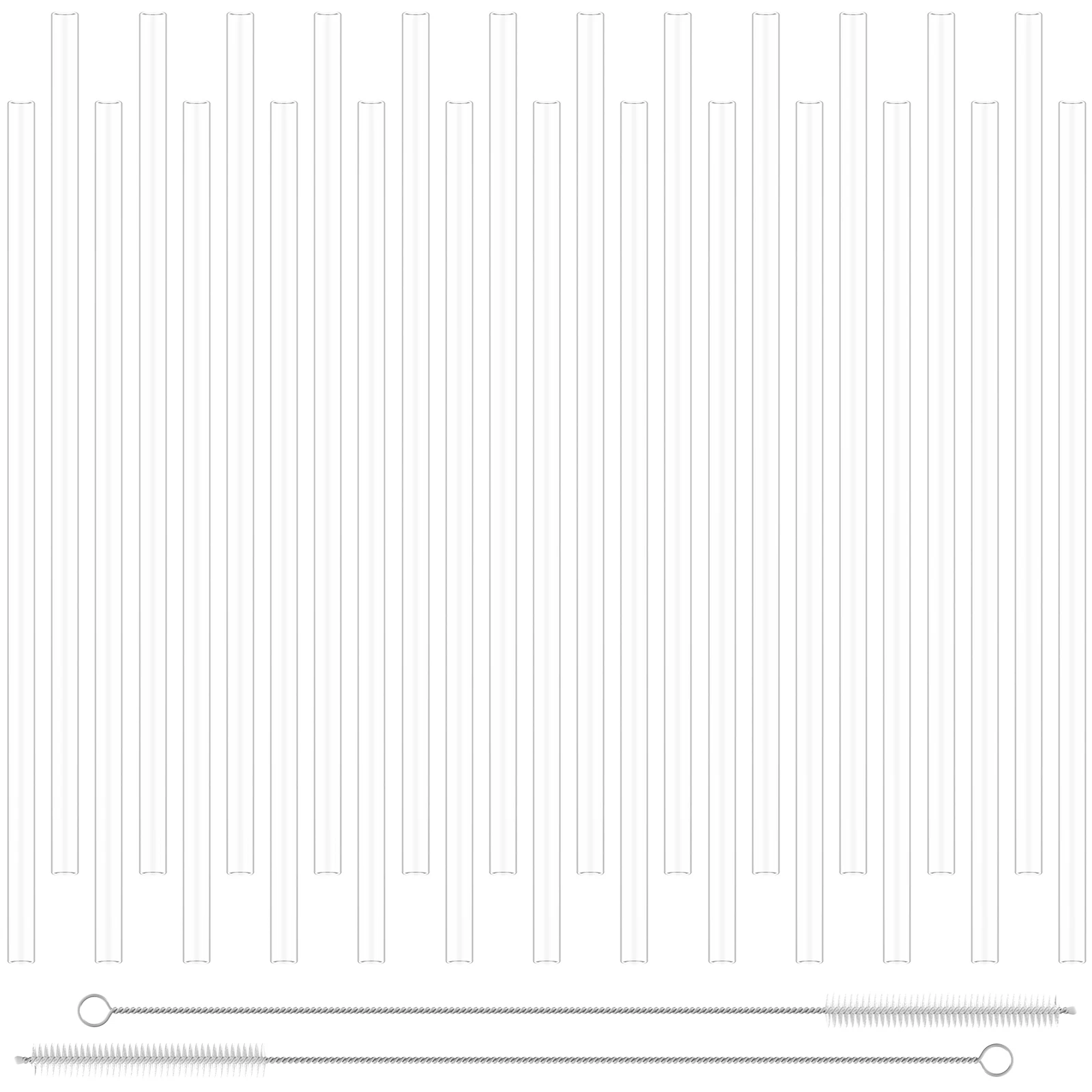 

25 шт. соломинки, экологически чистые многоразовые пластиковые соломинки для питья с кисточками, смузи, молочный коктейль, коктейли, вечерние аксессуары для бара