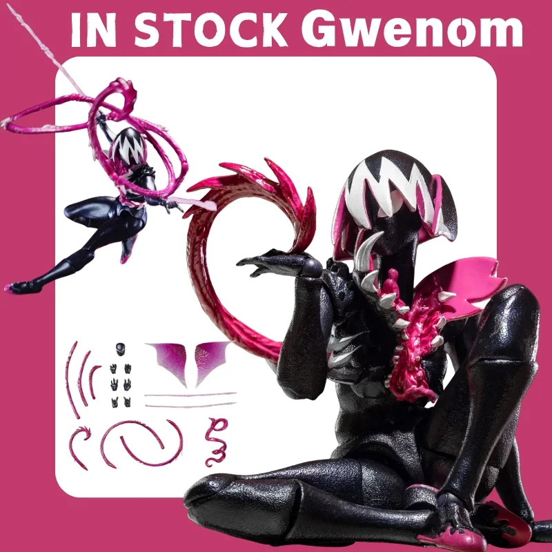 Venom Gwen PVC Action Figure Multi Movable Joint Replica Desktop Display Ornament Home Decor Model