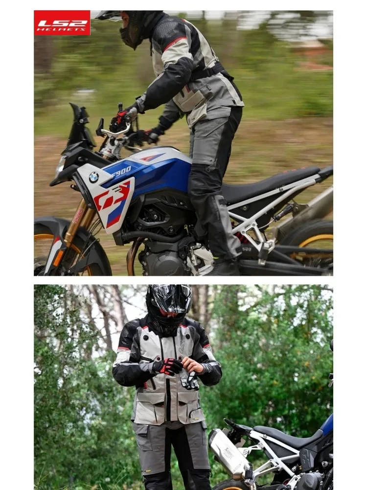 

LS2 APOLLO Motorcycle Jackets Riding Pants Tear-resistant Waterproof Wear-resistant Warm CE Certification MJ130 Rally Suit