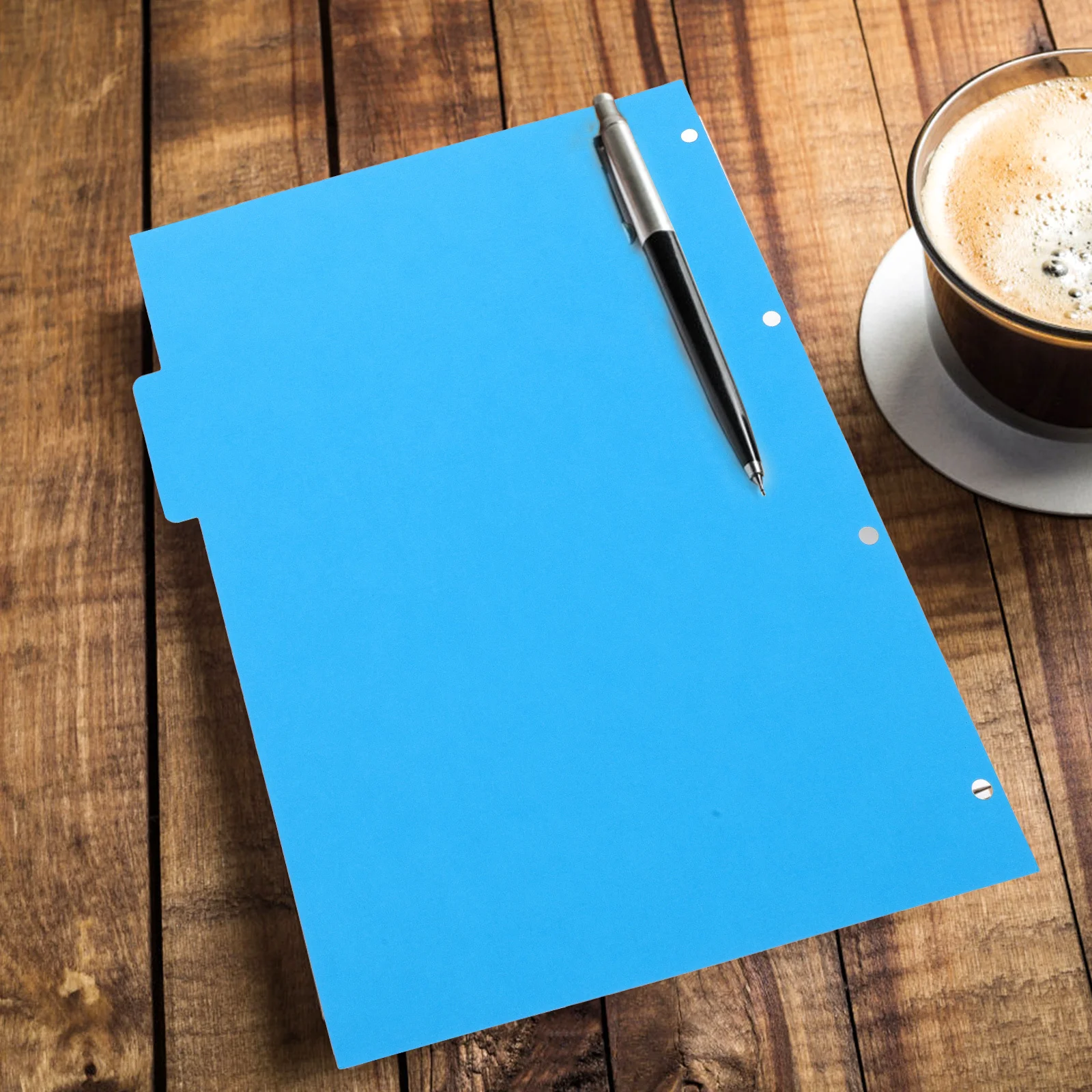 2 juegos de separadores de carpetas de colores, pestañas de índice de cuaderno de hojas sueltas de 4 agujeros, prácticas para cuadernos, informes y presentaciones
