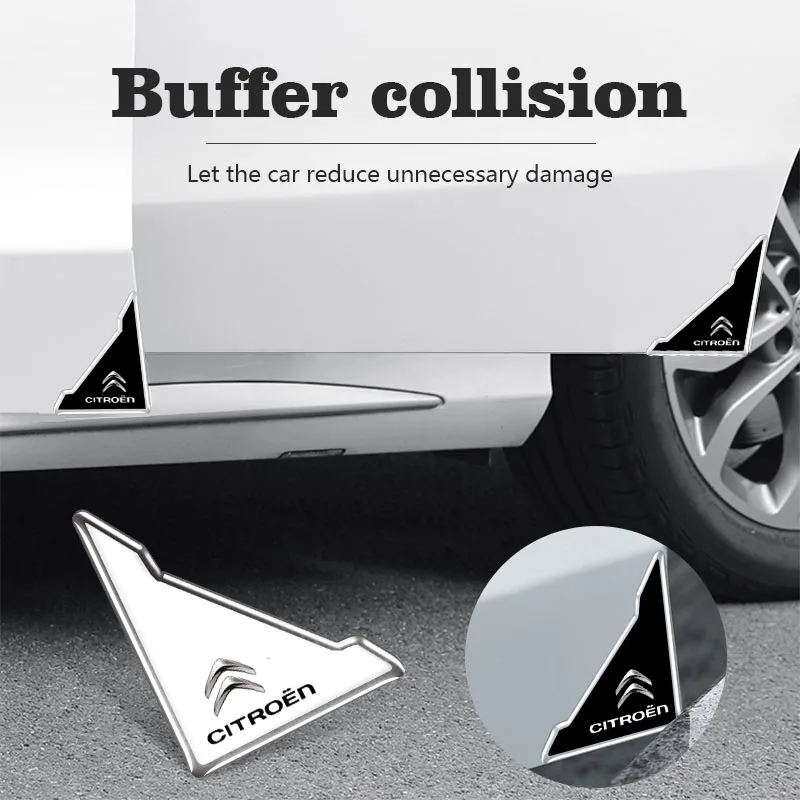 4 Uds. Protectores de esquina anticolisión para puerta de coche pegatinas para Citroen C1 DS3 C2 C3 Vts C4 Saxo C4L C5 C6 C8 Xsara C3-XR Picasso