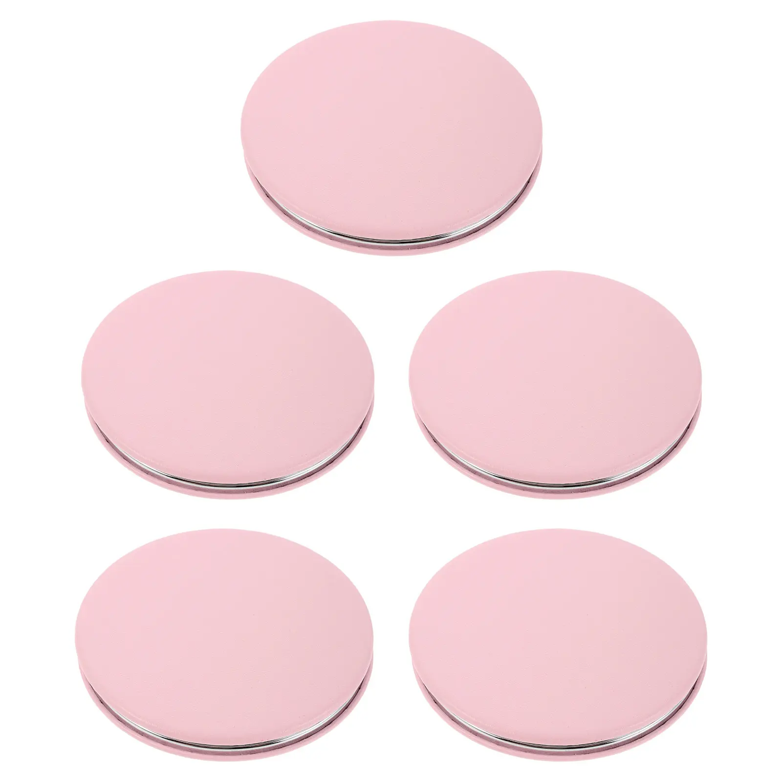 5Pcs Portable Folding Makeup Mirror Double Sided Hd Glass Round Compact Vanity Mirror for Women Men Purse Pocket Travel Office
