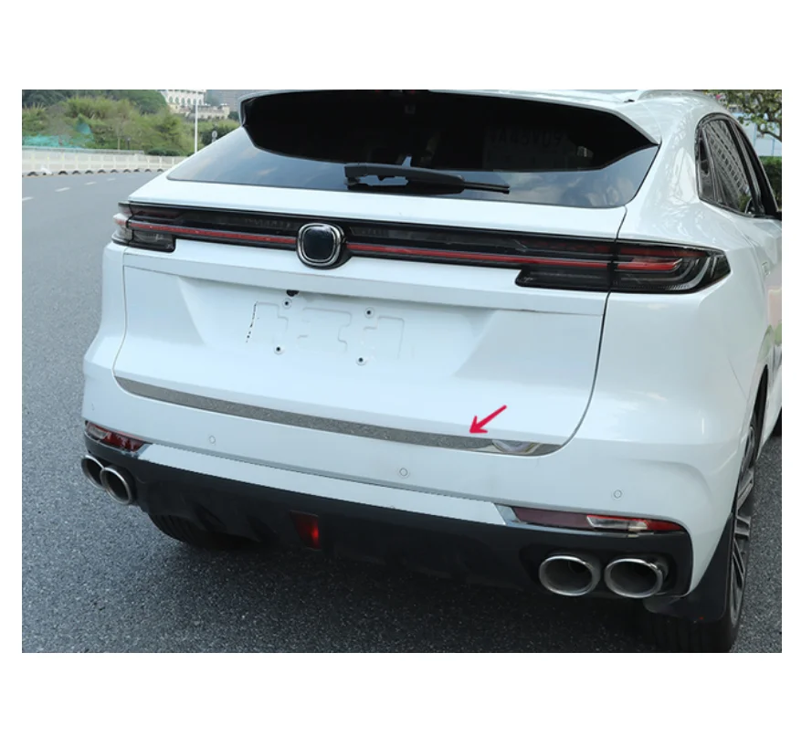 For Changan Uni-k Unik 2021 2022  Accessories Rear Door Trim Cover Decoration Car Exterior Details Trunk Anti-Scratch Stickers