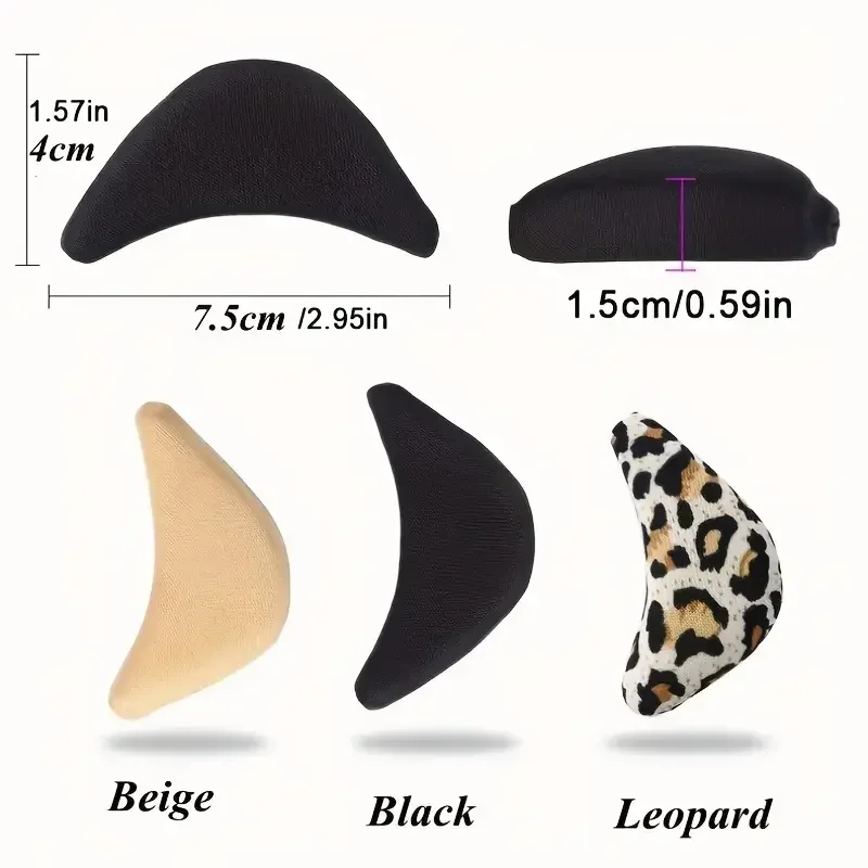 High Heel Toe Plug Insert para Mulheres, Enchimento Frontal de Sapato, Almofada para Alívio da Dor, Acessórios Protetor, Anepé, Palmilhas Metade dos Pés, 6Pcs