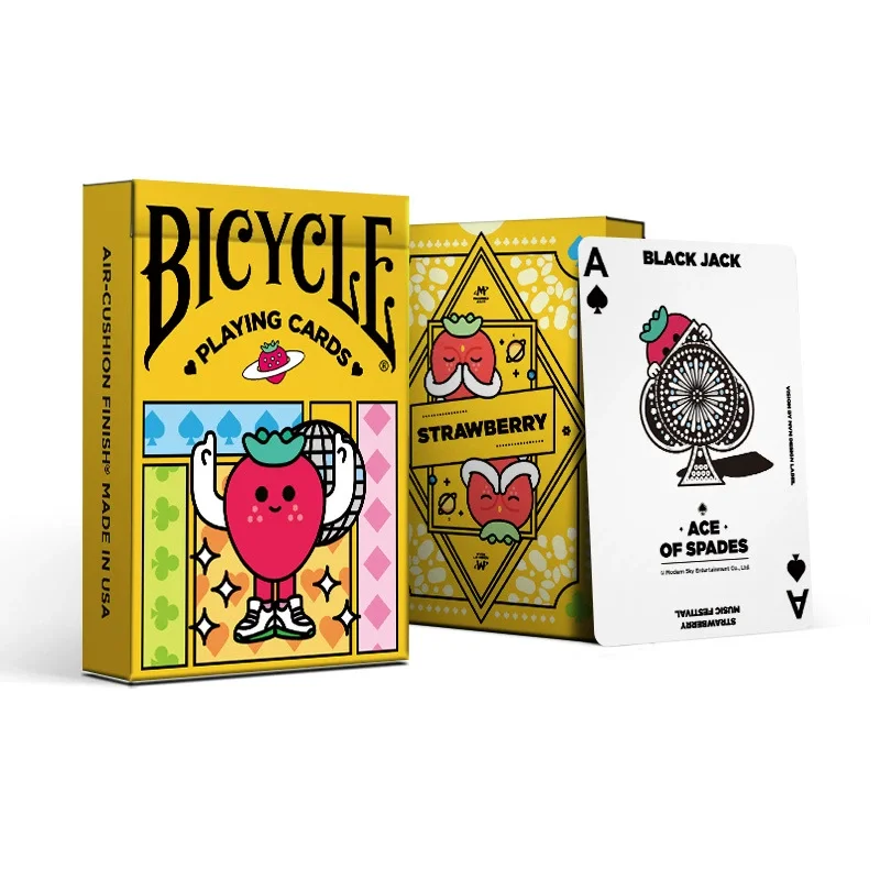 

Bicycle Strawberry Playing Cards Card Game Collectible Poker Deck Card Magic Magia Magie Magicians Prop Accessory