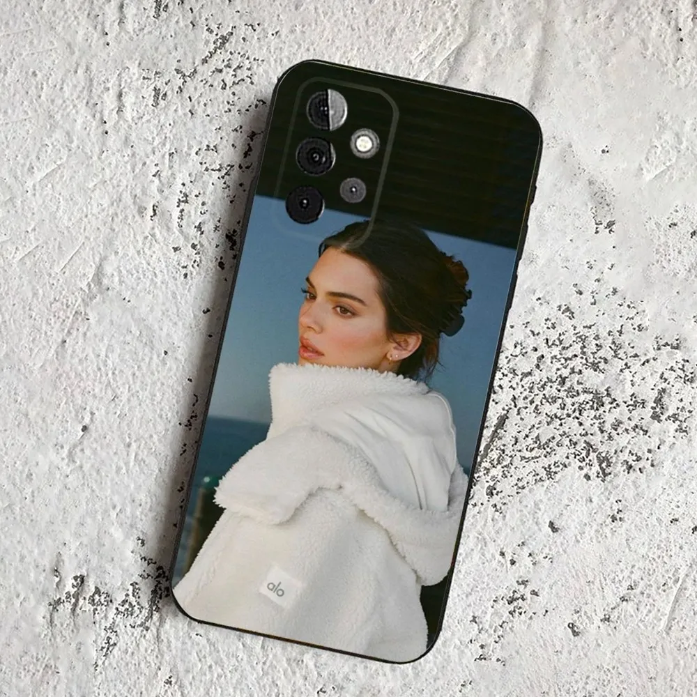 K-Kendall J-Jenner Model Phone Case For Samsung Galaxy A13,21s,22,31,32,52,53,71,80,91 Soft Black Cover