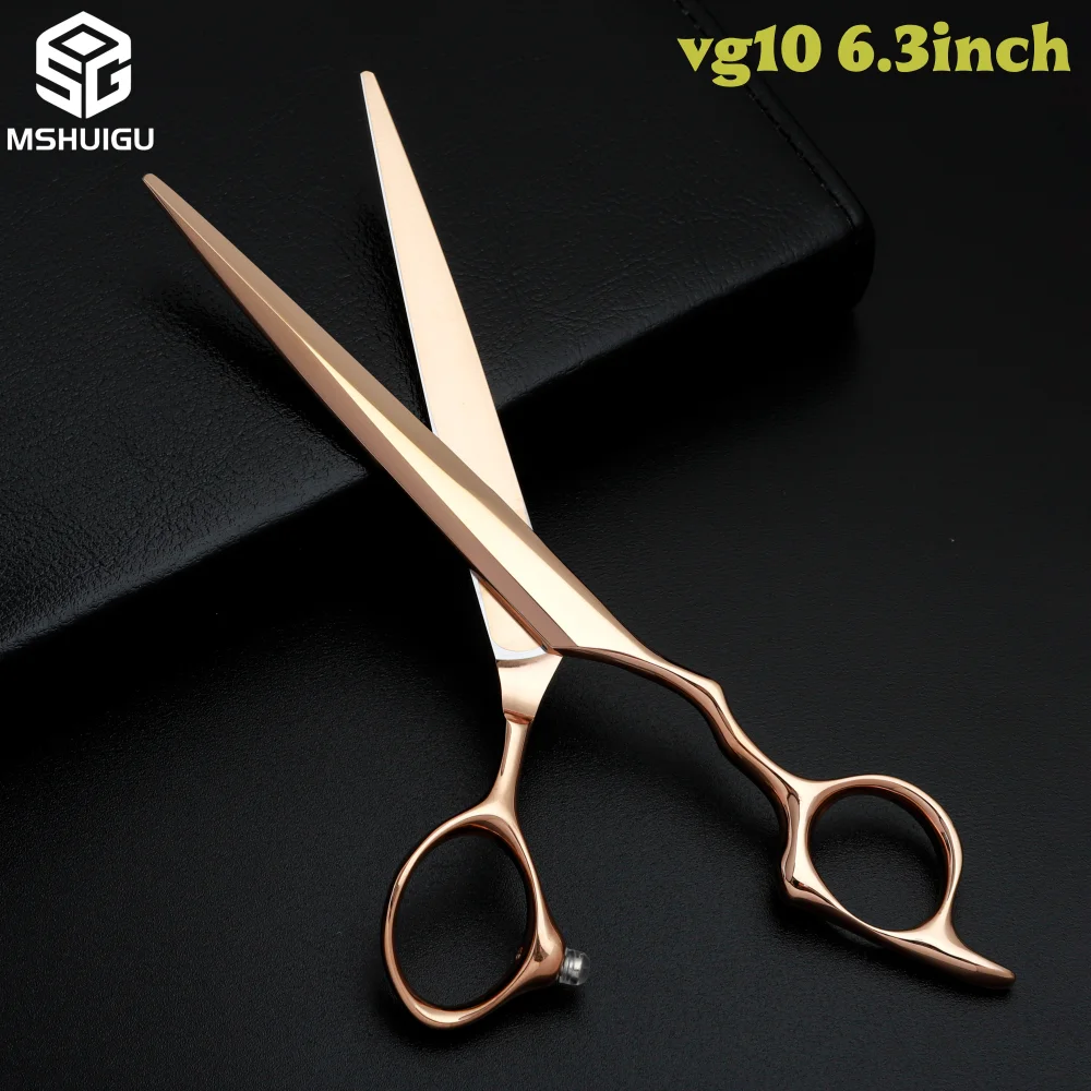

Premium 6.3" VG10 Japanese Steel Hair Scissors, Blind Hole Design, Ultra-Sharp Professional Barber Shears for Hairdressers