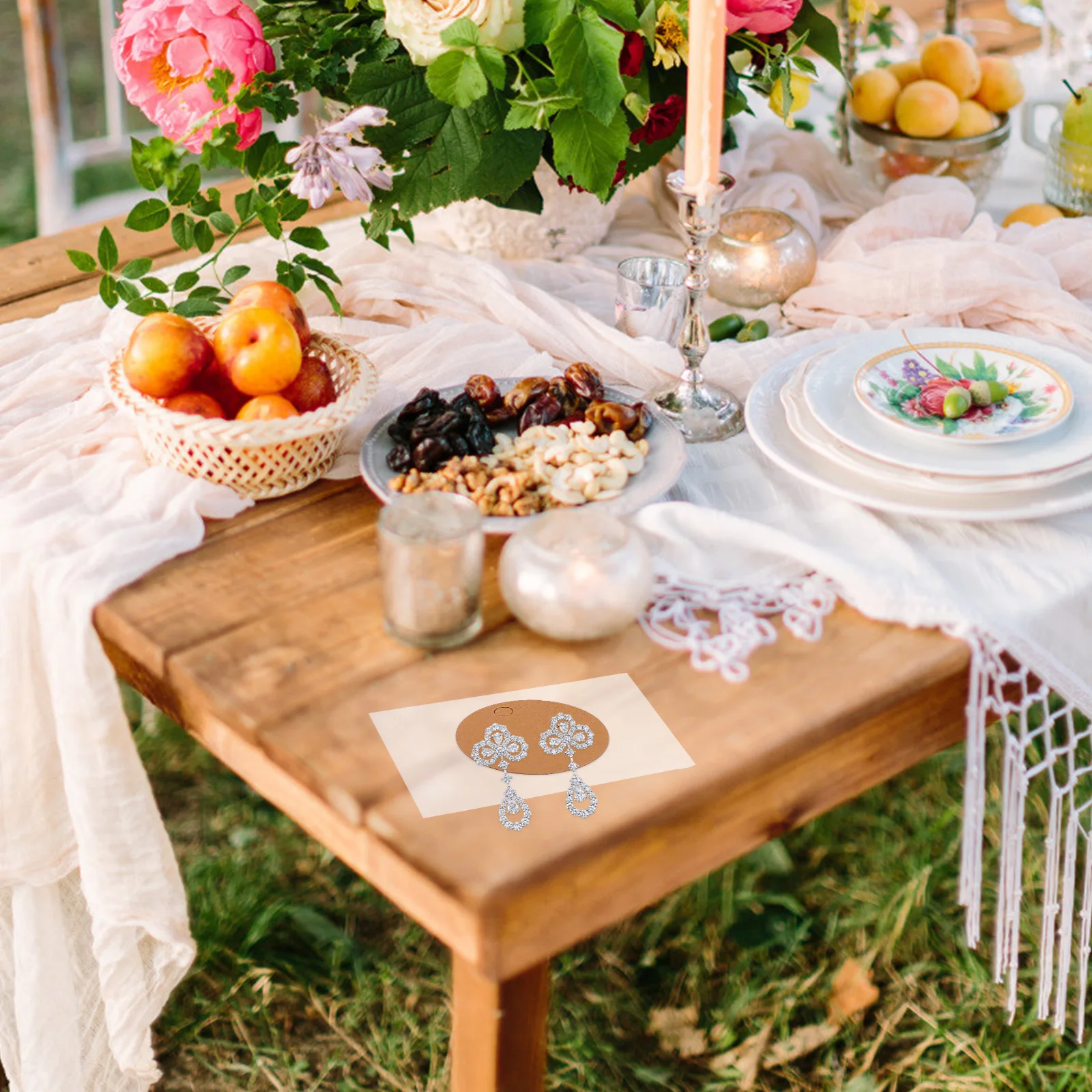 

100Pcs Blank Earring Display Card Paperboard Jewelry Presentation Tags Simple Compact Storage Friendly for Earring Merchandise