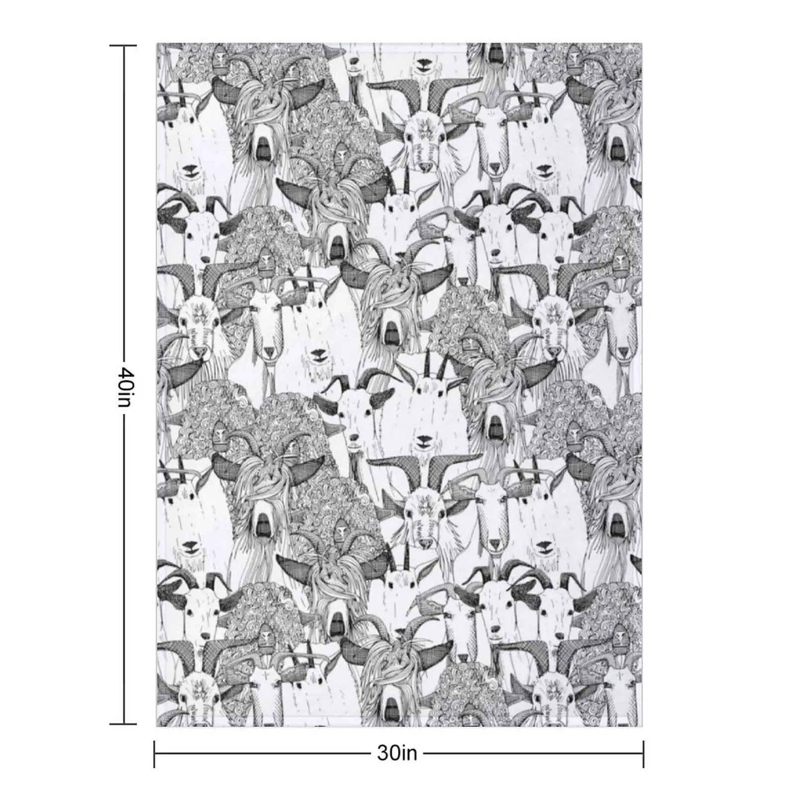 just goats black white Throw Blanket Blankets For Baby Flannel Bed linens Hairys Beautifuls Blankets For Bed Blankets