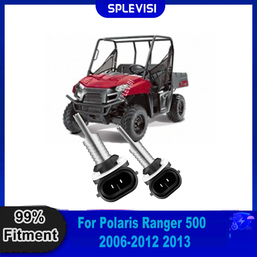 

881 889 LED 6000K Headlight Headlamps Enhanced Road Visibility For Polaris Ranger 500 2006 2007 2008 2009 2010 2011 2012 2013