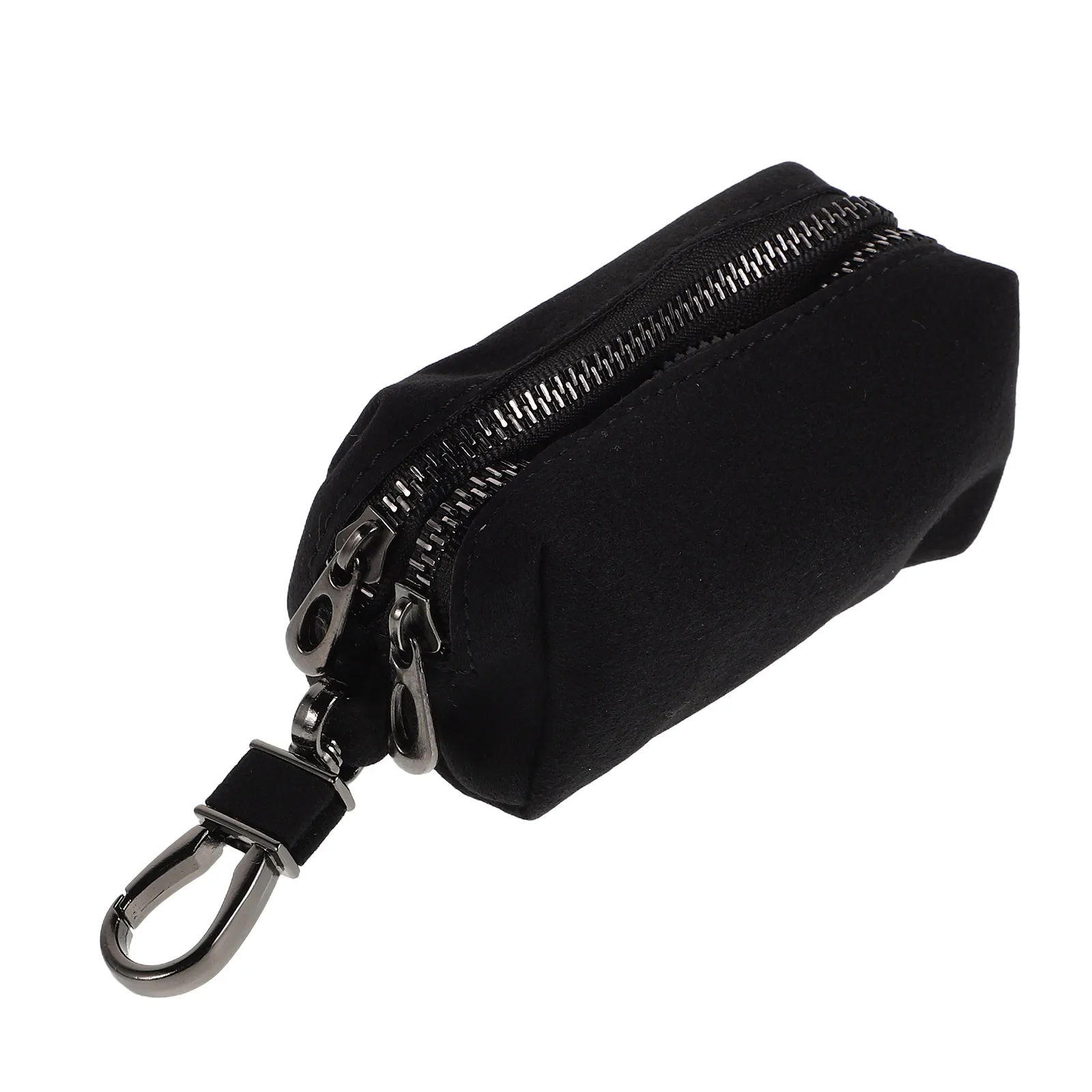 

Large Capacity Pu Key Fob Pouch Zipper Lock Compact Keychain Protector Key Holder Sleeve Wallet Coin Case Storage
