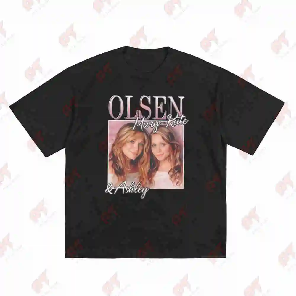 Mary Kate Ashley Olsen 90S Retro Actress Short Sleeve Tee 100% Cotton T-Shirt