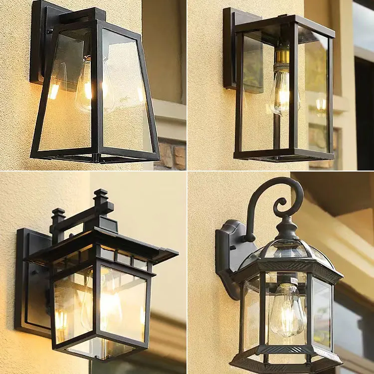 

Outdoor wall lamp Waterproof European outdoor balcony Garden villa courtyard lamp Door wall hanging lamp Exterior wall