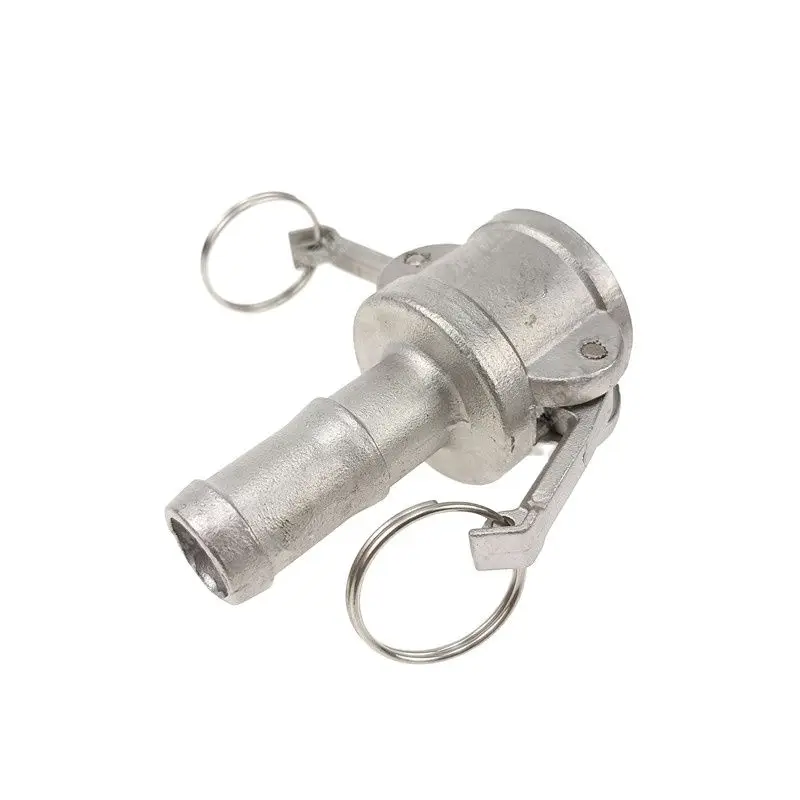 2 pcs Discharge Hose Stainles Cam Lock Fitting, Cam and Groove Layflat Hose Fitting Part C 3/4
