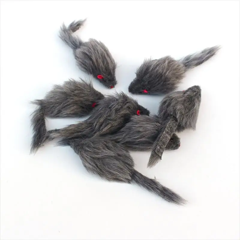 1/2/3PCS Entertainment Cat Toy Lifelike Mouse Toy Colorful Pet Toys For Cats Soft Plush Toy Durable Cat Toys Irresistible Charm