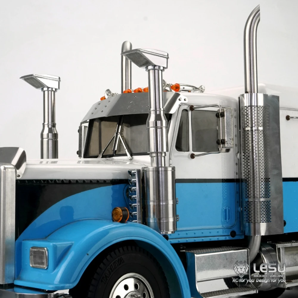 メタルエアフィルターLEDデイライトLESU RCパーツ 1/14 タミヤ キングホーラー グローブライナー グランドホーラー モデルRCトラクタートラック用