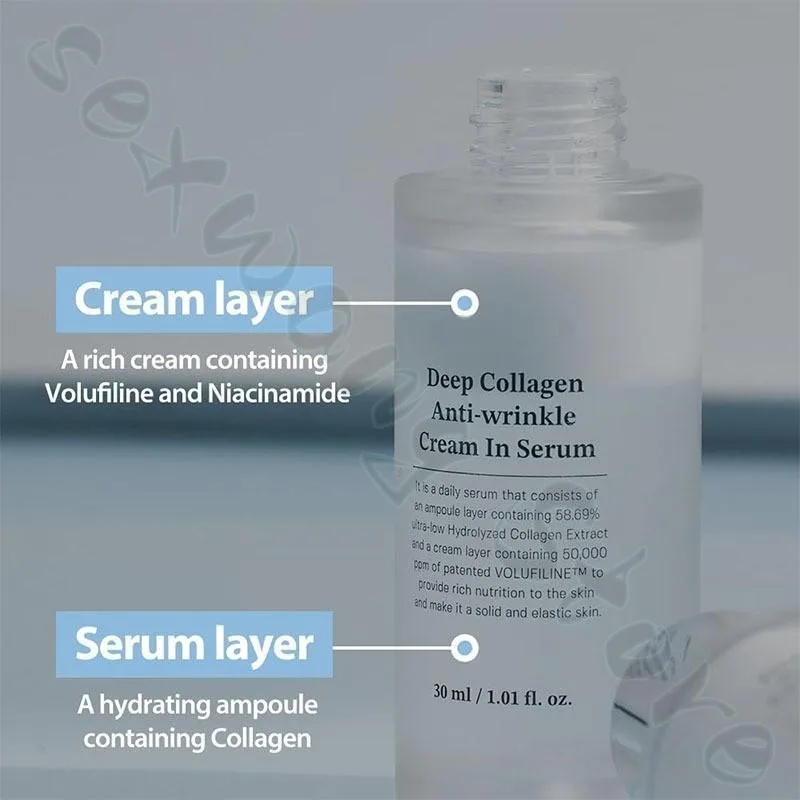 Collagen Double-layer Essence 30ml Firms Skin, Reduces Fine Lines, Deeply Moisturizes, Dilutes Melanin, Improves Dryness