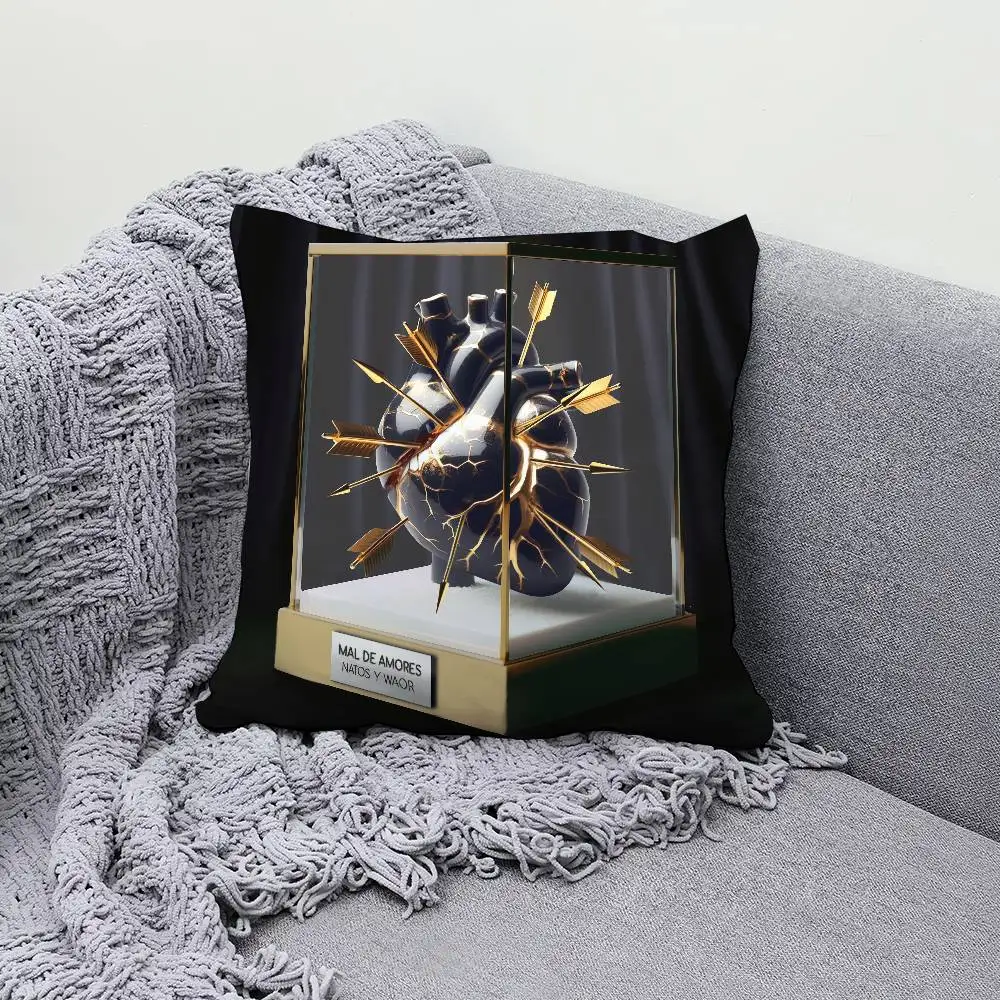

Band N-Natos y Waor Mal de amores Pillow Case Decor Protective Covers Comfortable soft for Sofa Living Room Home office