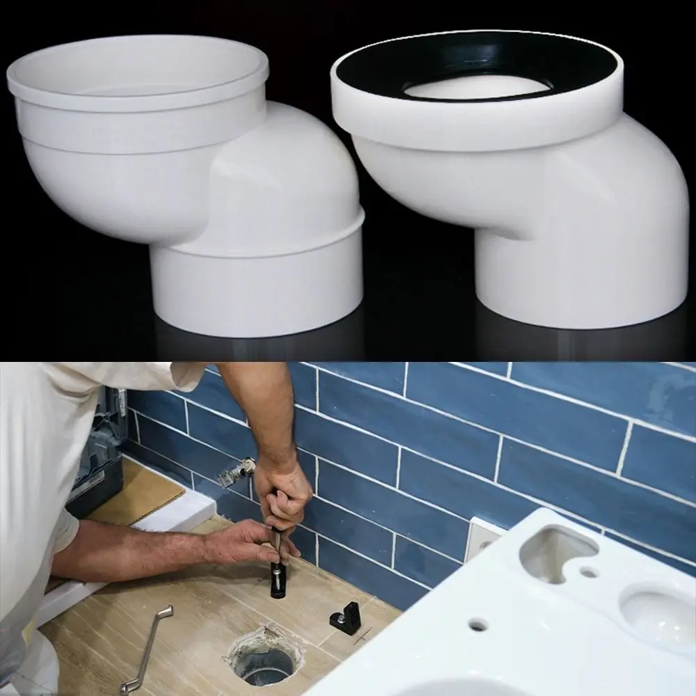 110mm Toilet Shifter Pipe Offset Design Extension Adapter Toilet Drain Relocation Flange Shifter Drain Relocator