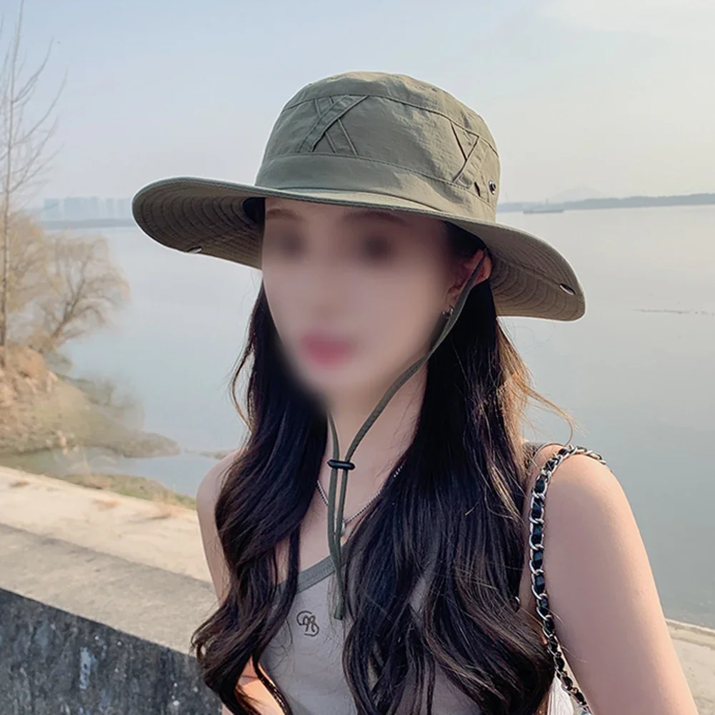 

Brand New Fisherman Hat Fishing Large Brim Spring Summer Sun Protection Sunshade Comfortable Fashion For Women