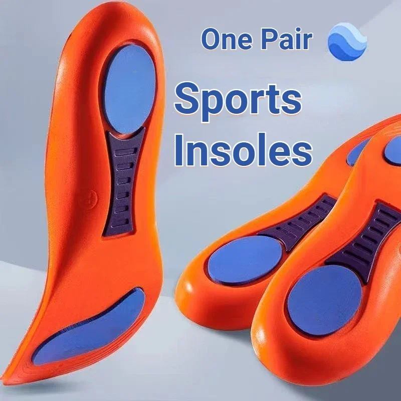 Sports insole Soft Sole Shock Absorption Men's Deodorant Sweat absorbing Insole Flat Arch Full Pad Heel Pad