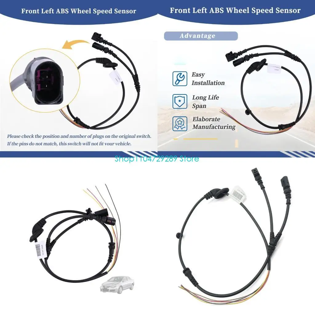 

D8KE Impact Resistant ABS Speed Wiring Harness Cable Ensures Accurate Vehicle RPM Data In Extreme Climates 1K0927903R