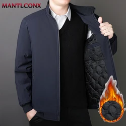 7XL 8XL Luxury Autumn Winter Men's Jacket Thicken Padded Inner Winter Jackets for Men Social Formal Coat Business Outerwear 5XL