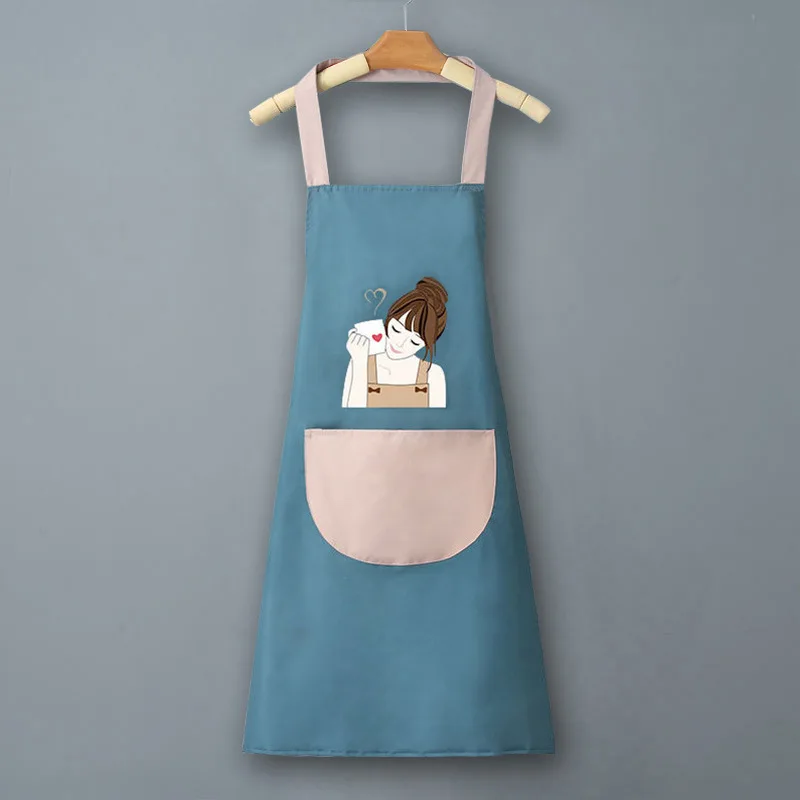 PVC Kitchen Apron, Waterproof and Oil-resistant, Stylish Women's Design, Half-body Waist Apron with Sleeve Covers, Easy To Clean