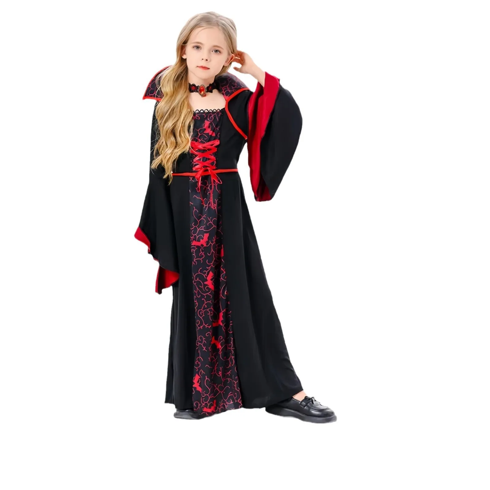 2025년 신상 어린이 코스프레 블라 테러리스트 의상 해골 의상 크로스보더 스푸키 의상