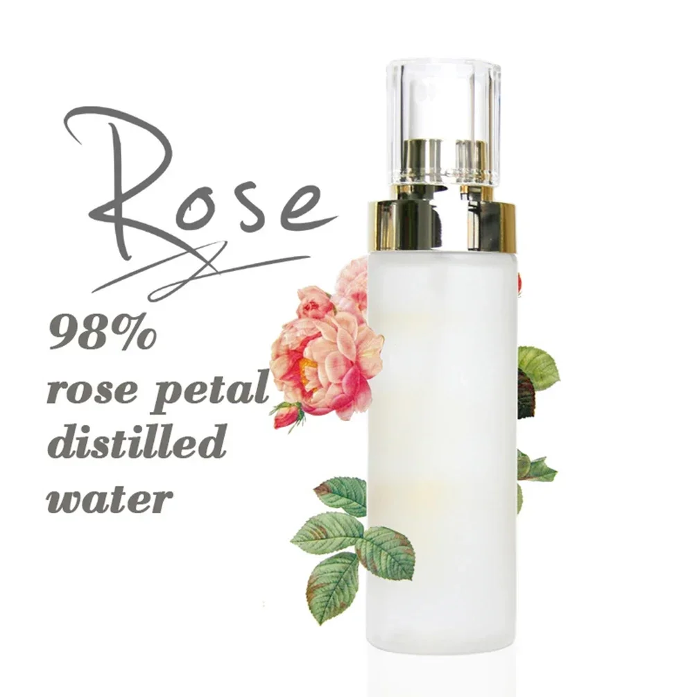 Private Label 120ml petalo di rosa acqua distillata Logo personalizzato Hydrosol Essence Bulk riparazione pelli cura della pelle trucco all'ingrosso