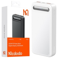 MCDODO POWERBANK 20000MAH WITH 3X USB USB-C 22.5 W + USB-C CABLE
