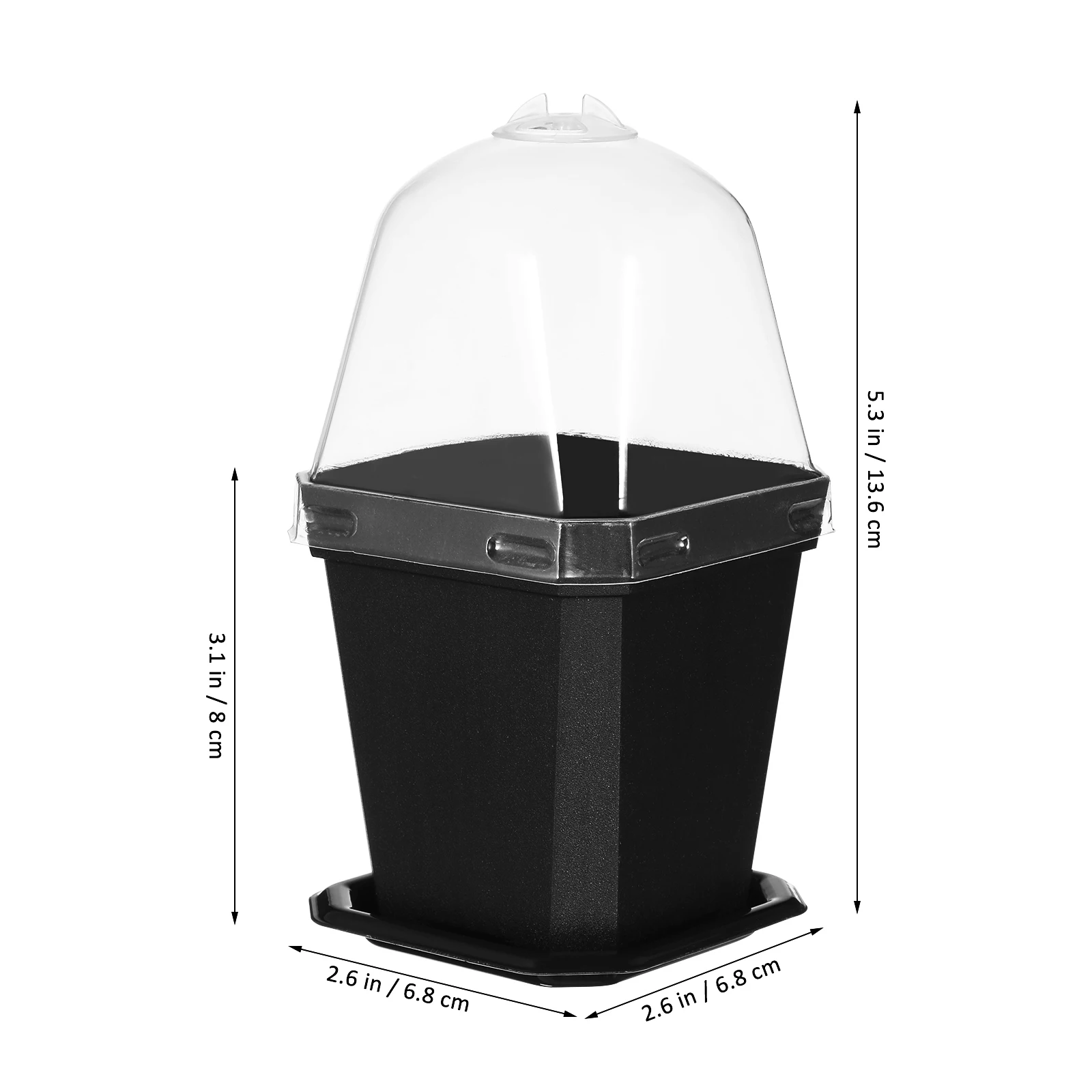 

5Pcs Small Nursery Pots Thickened Seedling Planters Indoor Outdoor Plastic Planting Pots with Drainage Holes for Houseplants