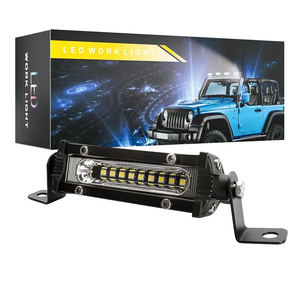 

27W Mini 4'' 9 LED Work Light Bar for Car Off Road LED Pod Marine Flood Light Headlight Waterproof for Truck SUV ATV 12V/24V