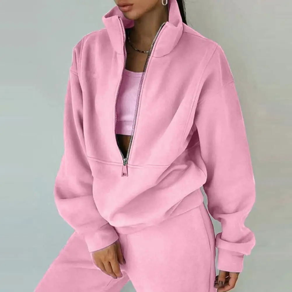 2023 Autumn and Winter Women\'s Two-piece Sweater Fleece Sports Thickening Fashion Casual Suit 2 Piece Sets Womens Outfits