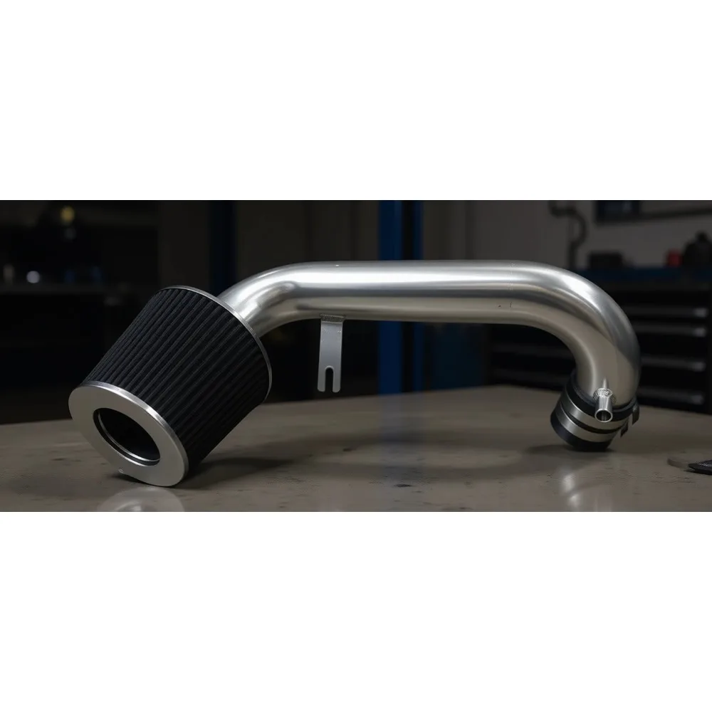 

Performance Cold Air Intake System with Filter for 2001-2005 Civic 1.7L Silver Tube Black Filter