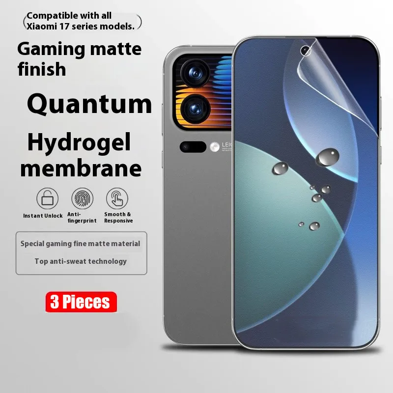 3 Stücke Volle Abdeckung Matte Hydrogel Film Für Xiaomi 17 Pro Max Klare Weiche TPU Displayschutzfolien Für Xiaomi 17 Pro Mi 17 Nicht Glas