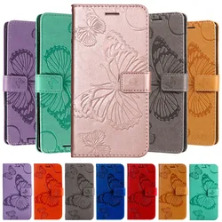 Big Butterfly Case For iPhone 15 14 13 12 11 Pro Max 7 8 Plus X XS XR SE 2 3 MINI 6 6s Wallet Card Slot Leather Phone Book Cover