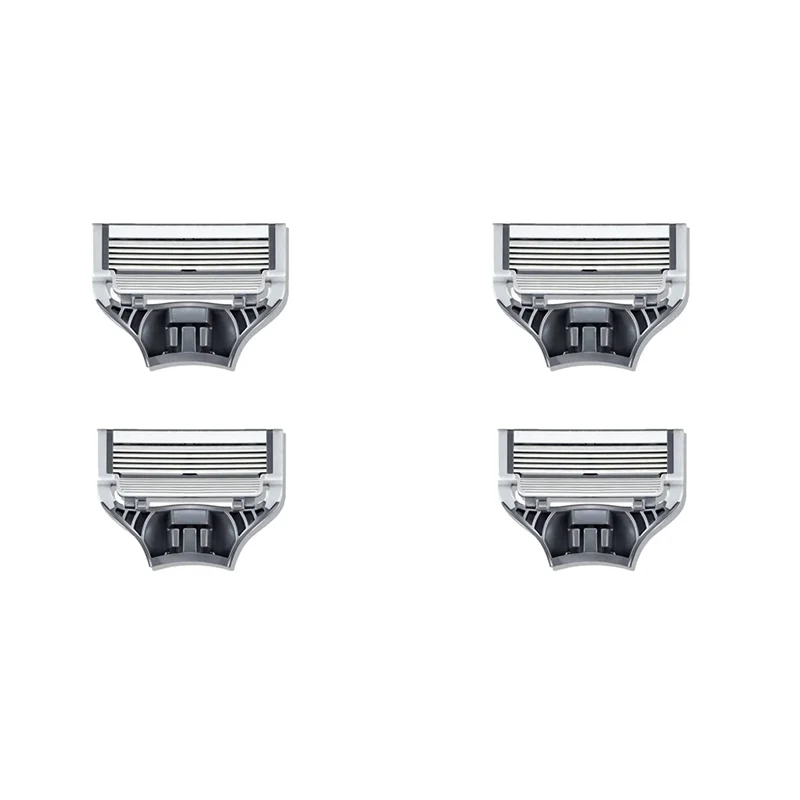 4 قطعة رؤوس شفرة الحلاقة لـ Harrys رؤوس الحلاقة الرجالية ماكينة الحلاقة استبدال رؤساء شفرات الحلاقة اليدوية-A54Q