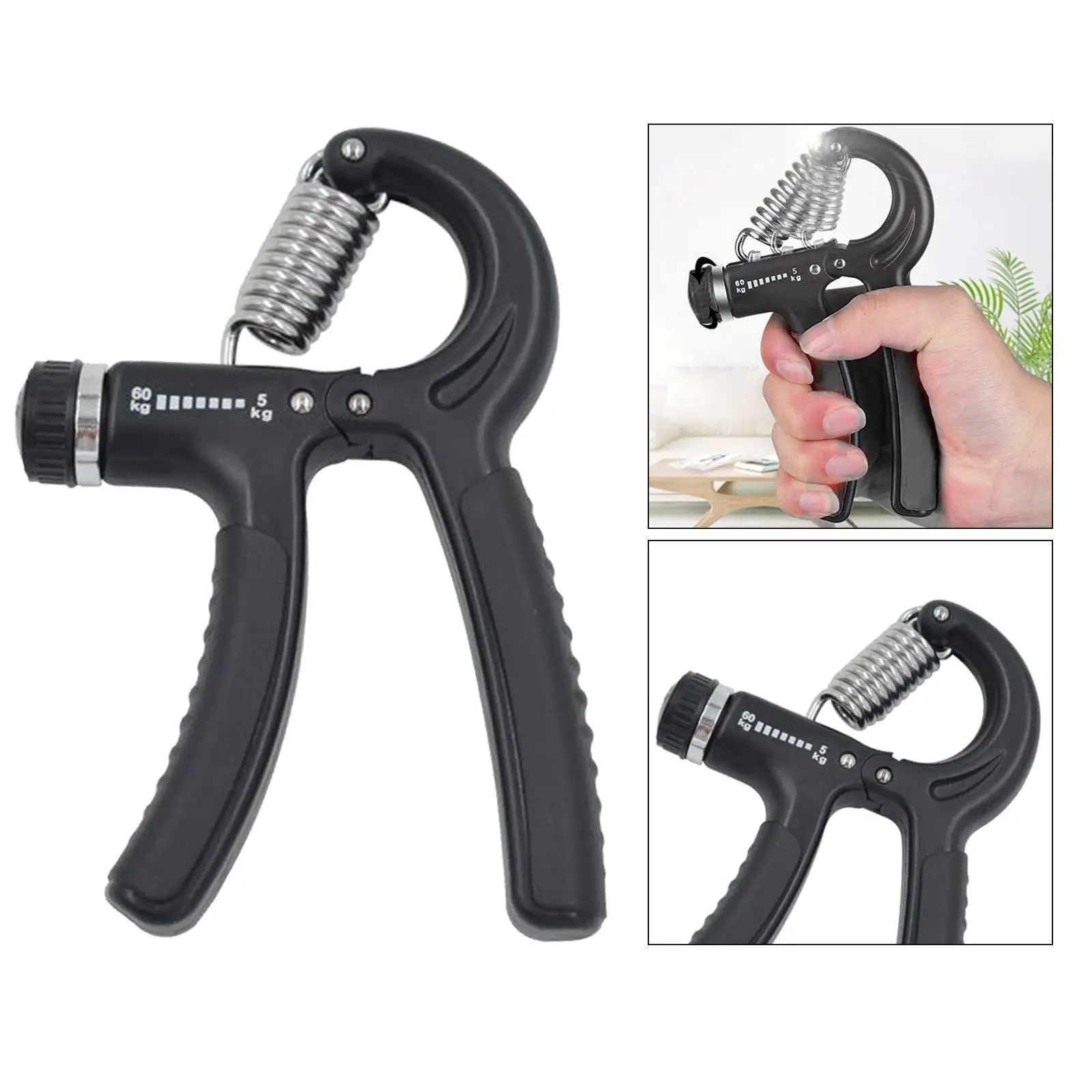 

Hand Grip Strengthener Forearm Exerciser Adjustable Resistance Hand Gripper Finger Stretcher for Injury Recovery Muscle Builder