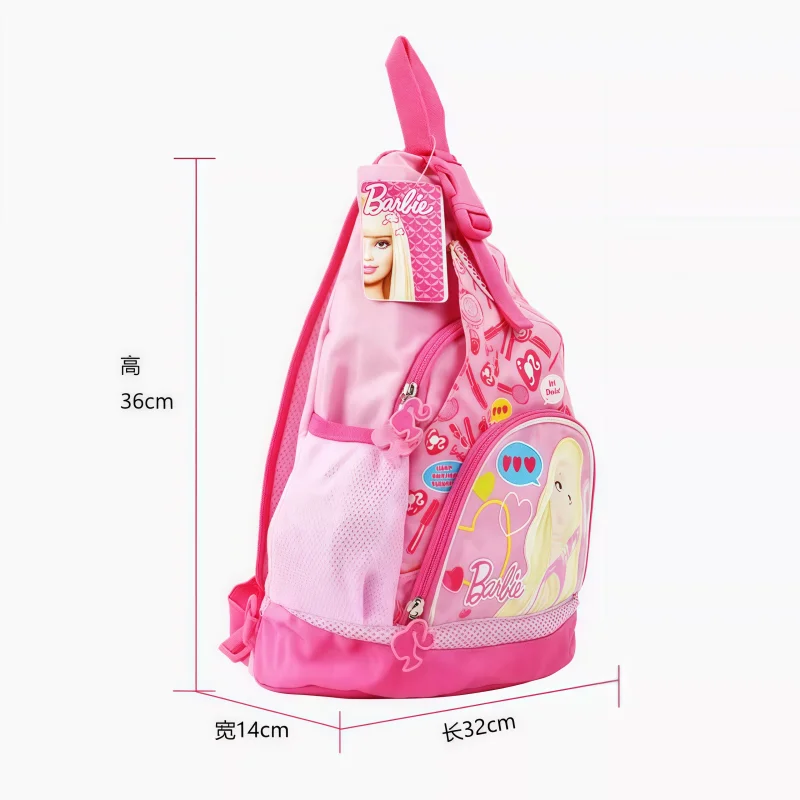 Miniso Barbie Backpack One Shoulder Crossbody Bag Children's Coin Purse Cartoon Knapsack Travel Storage Bag Girls Holiday Gifts