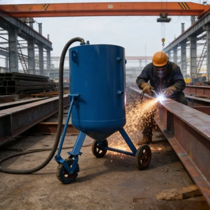 

Industrial Sandblaster Machine Portable High Pressure Sand Blast Gun Media Blaster Rust Tool