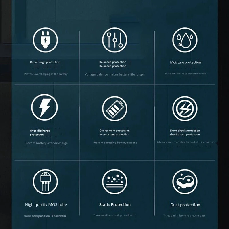 【جديد】4S 12V 50A BMS PCB لوح حماية بطارية UPS عاكس مع توازن لخلية بطارية Lifepo4 Life 18650 فوسفات الحديد