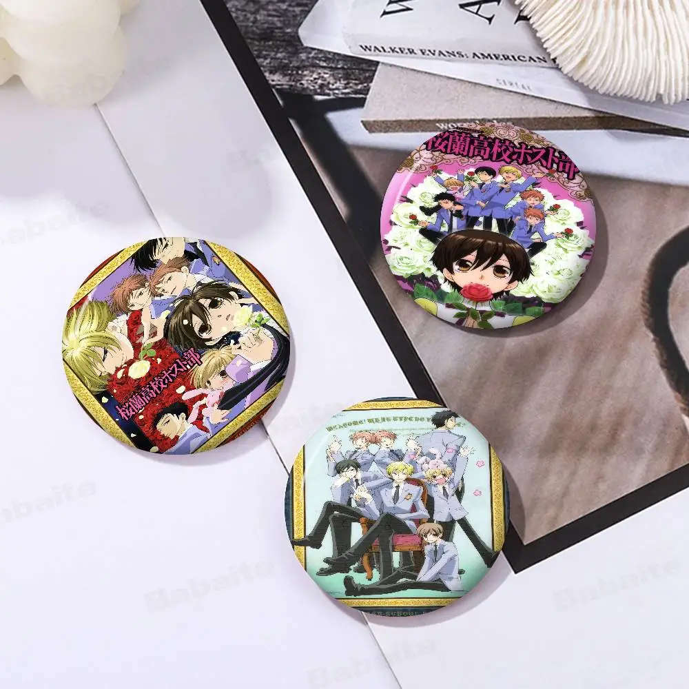 

Anime Ouran High School Host Club Anime Brooches Cute Cartoon Badge Jacket Jeans Lapel Pin Gift Accessorie